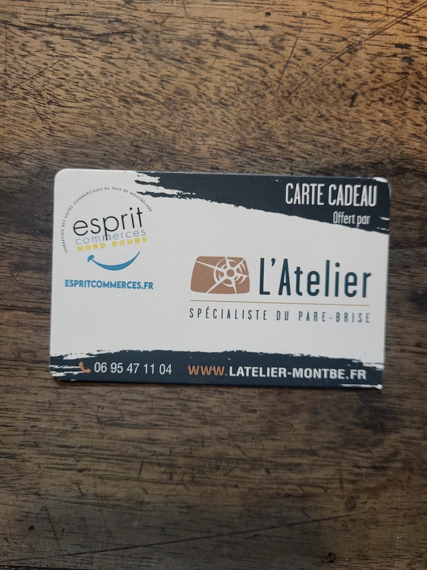 Carte cadeau Esprit Commerces - L'Atelier